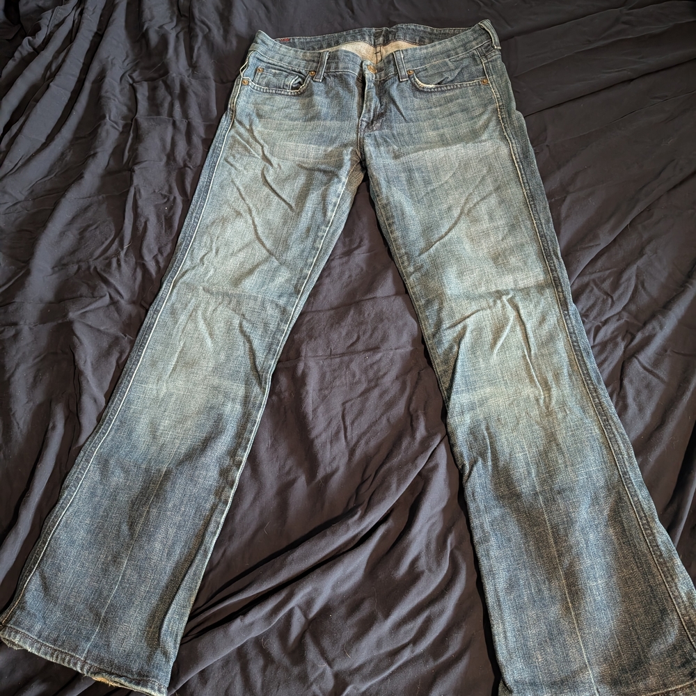 Classic Faded Blue Bootcut Jeans